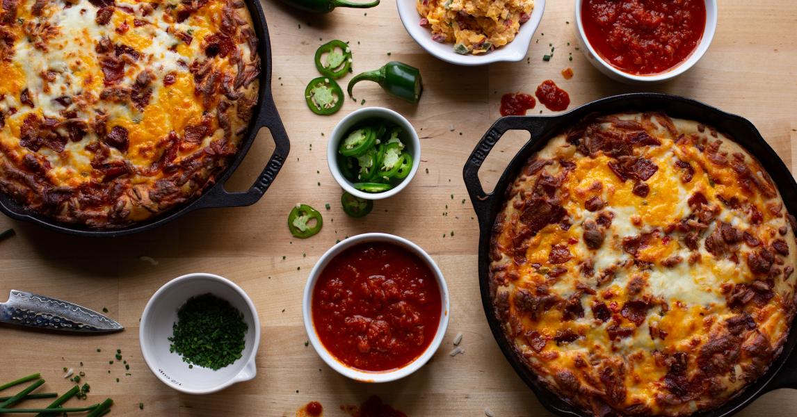 Bacon And Pimento Cheese Pizza – Lodge Cast Iron