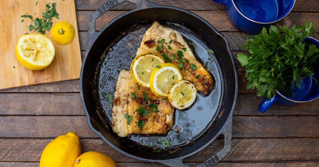 Cast Iron Trout with Lemon Butter – Lodge Cast Iron