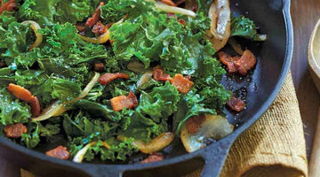 Cavolo Con Cipolle Caramellate E Pancetta