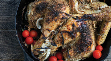 Κοτόπουλο Spatchcock Με Ψητά Λαχανικά