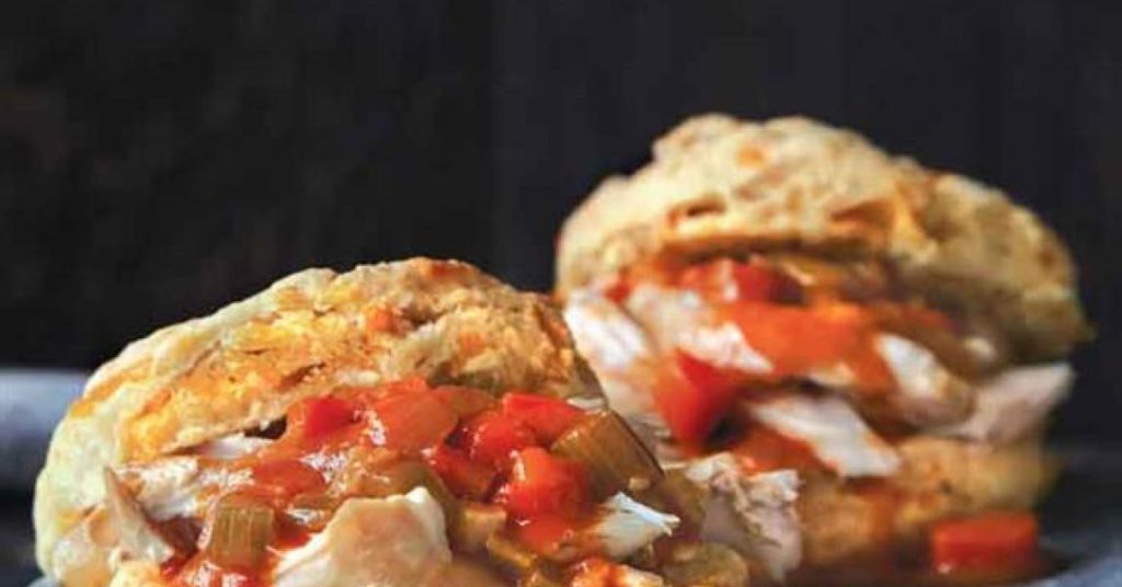 Tender Braised Rabbit Over Cheddar Biscuits
&ndash; Lodge Cast Iron