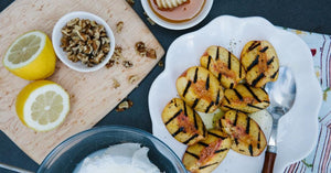 Ροδάκινα Στη Σχάρα Με Τυρί Ricotta