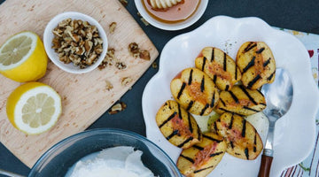 Ροδάκινα Στη Σχάρα Με Τυρί Ricotta