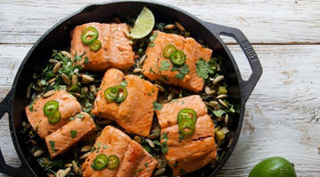 Salmone Con Erbe In Padella