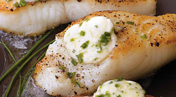 Branzino Con Burro All'aglio