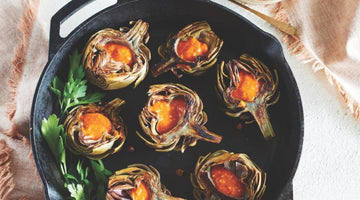 Carciofi Con Salsa Fresca Romesco