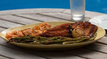 Filetto Di Salmone Con Zucchero Nero E Salsa Di Soia