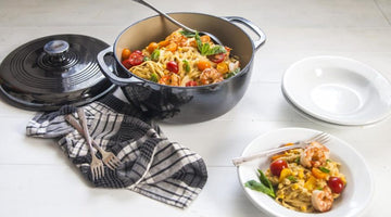 Pasta Cremosa Con Gamberi E Mais