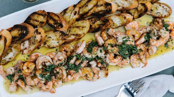 Grilled Shrimp With Garlic Oil