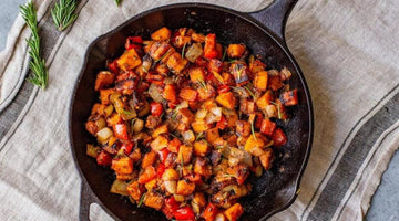 Hash Di Patate Dolci In Padella
