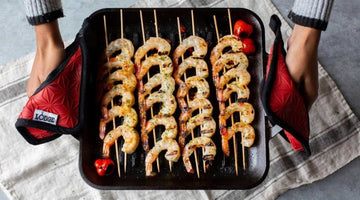 Grilled Peppadew Shrimp Skewers
