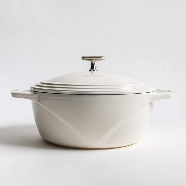 USA Enamel™ 7Lt Enameled Cast Iron Dutch Oven, Cloud Nine
