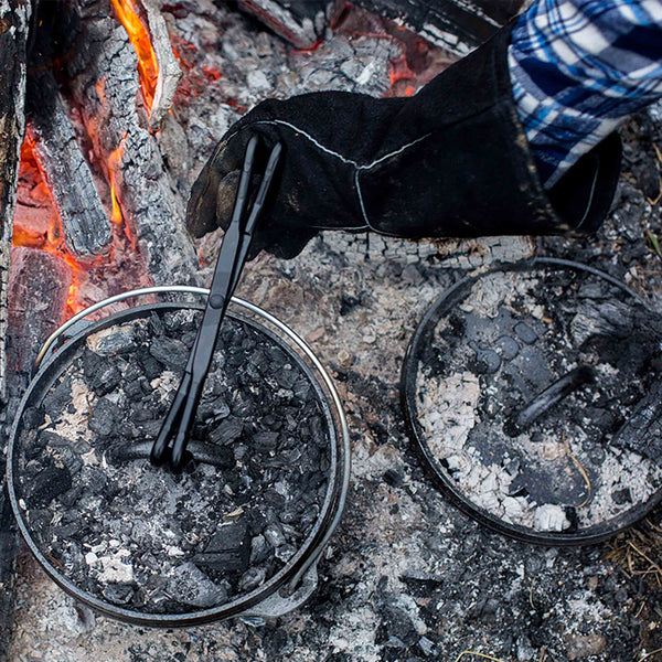 Guanti da barbecue in pelle