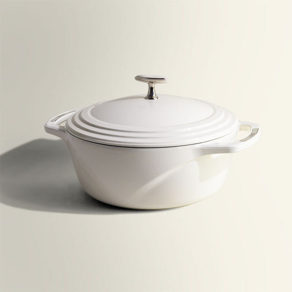 USA Enamel™ 5.68Lt Enameled Cast Iron Dutch Oven, Cloud Nine