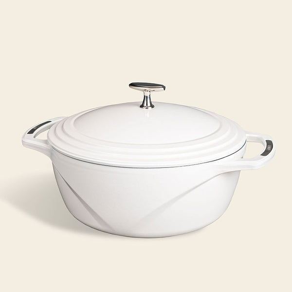 USA Enamel™ 7Lt Enameled Cast Iron Dutch Oven, Cloud Nine