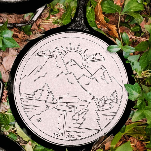 Piastra da montagna in ghisa 26,67 cm Serie Voglia di viaggiare