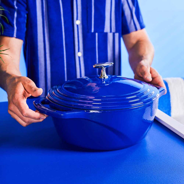 USA Enamel™ 5.6Lt Μαντεμένια Κατσαρόλα-Γάστρα Με Εμαγιέ Πορσελάνινη Επίστρωση, Smooth Sailing