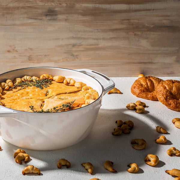 USA Enamel™ 7Lt Enameled Cast Iron Dutch Oven, Cloud Nine
