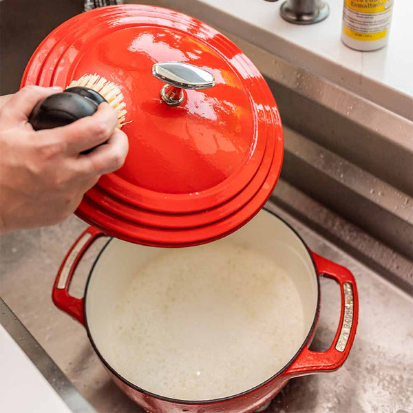 USA Enamel™ 5.68Lt  Enameled Cast Iron Dutch Oven, Cherry On Top