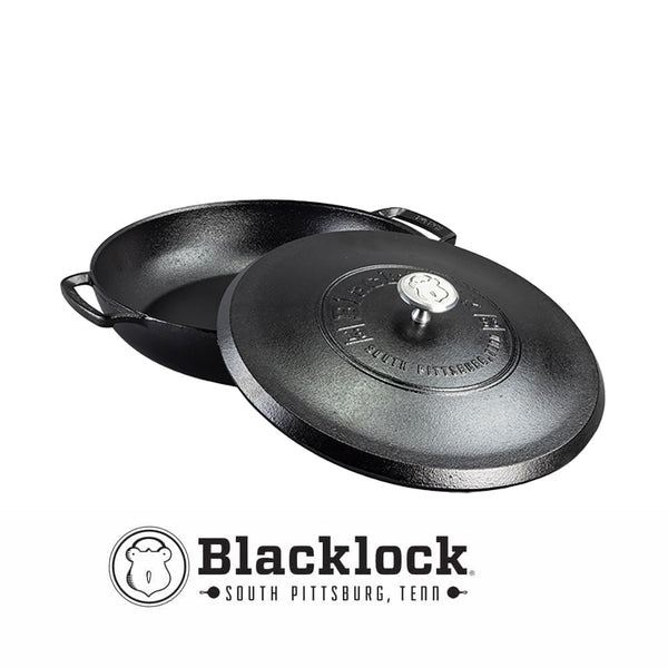 Μαντεμένιο Τηγάνι Με Καπάκι Blacklock 3.7Lt | 30.48εκ. - BL17BR