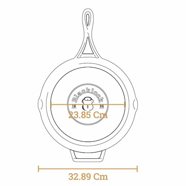 Μαντεμένιο Τηγάνι Blacklock 30.48εκ. - BL39SK