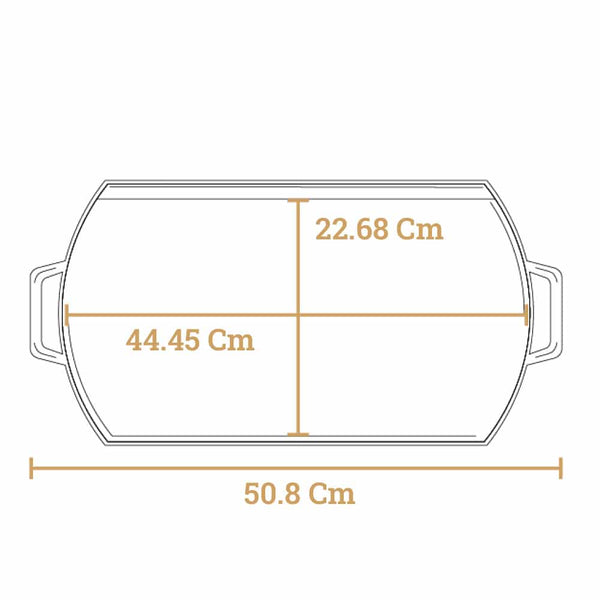 Μαντεμένια Πλάκα 25.4 x 50.8 εκ. - Blacklock - BL77DG