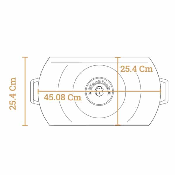 Μαντεμένια Πλάκα 25.4 x 50.8 εκ. - Blacklock - BL77DG