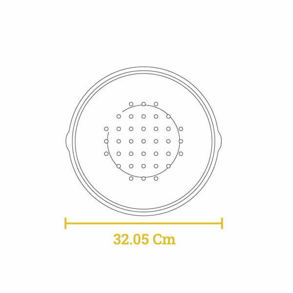 Padella In Ghisa 4,73 Lt Con Coperchio In Ghisa 30,48 Cm - L10CF3