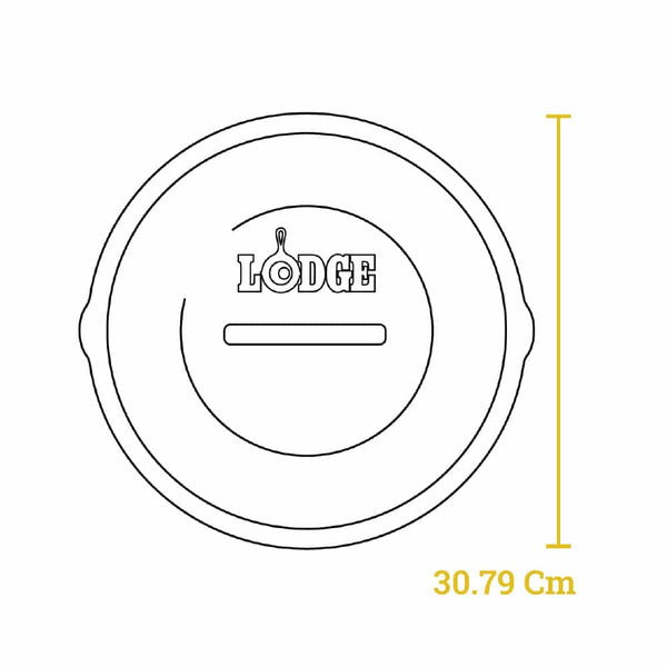 Μαντεμένιο Καπάκι 30.48 εκ. Για Σκεύη Lodge 30.48 εκ.