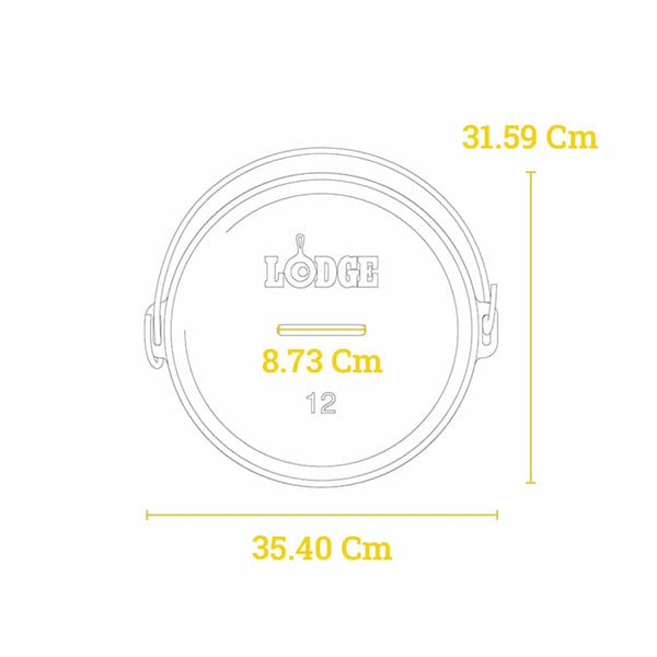 Vaso da campeggio in ghisa 30,48 cm | 5,68 lt