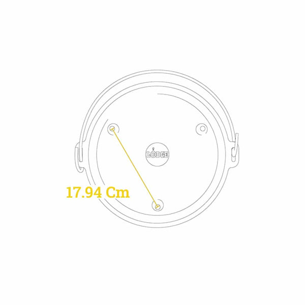 Vaso da campeggio in ghisa 30,48 cm | 5,68 lt