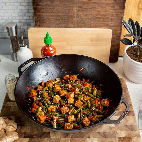 35.5Cm / 6.8Liter Cast Iron Wok