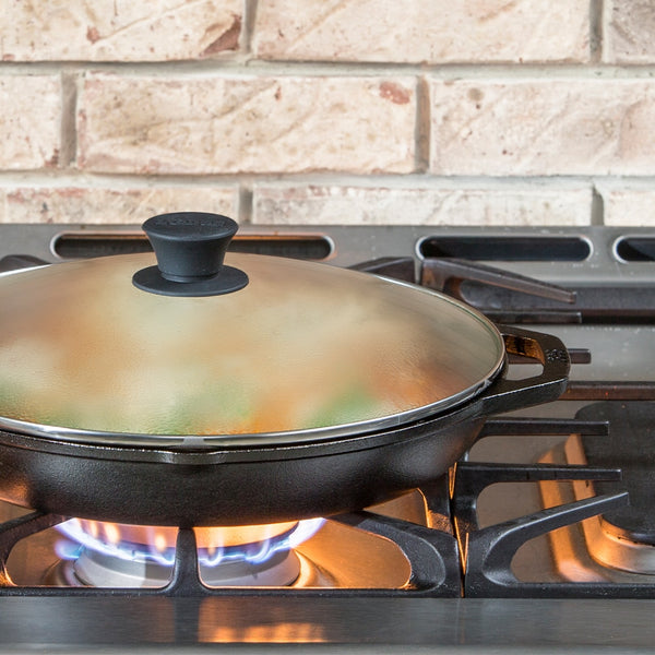 Padella Everyday in ghisa con coperchio Collezione Chef 3lt / 30,5 cm - Lodge LC12EP