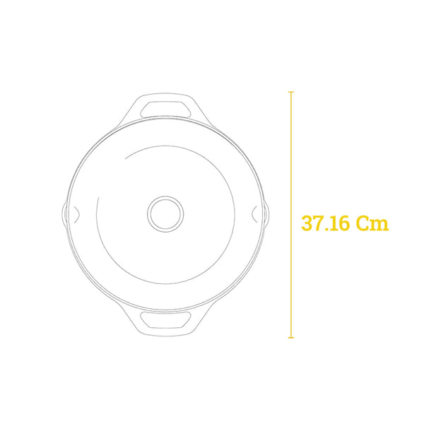 Padella Everyday in ghisa con coperchio Collezione Chef 3lt / 30,5 cm - Lodge LC12EP