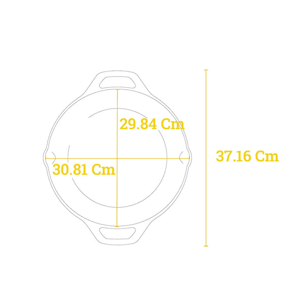Padella Everyday in ghisa con coperchio Collezione Chef 3lt / 30,5 cm - Lodge LC12EP