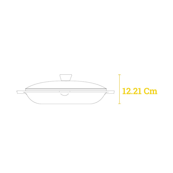 Padella Everyday in ghisa con coperchio Collezione Chef 3lt / 30,5 cm - Lodge LC12EP