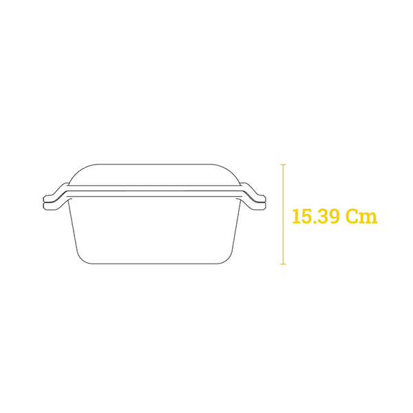 Chef Collection 5.67Lt Cast Iron Double Dutch Oven