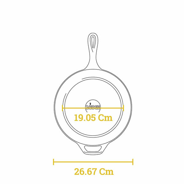 Combo 2 In 1 Padella In Ghisa 2,84 Lt Con Coperchio In Ghisa-Padella 26,04 Cm - LCC3