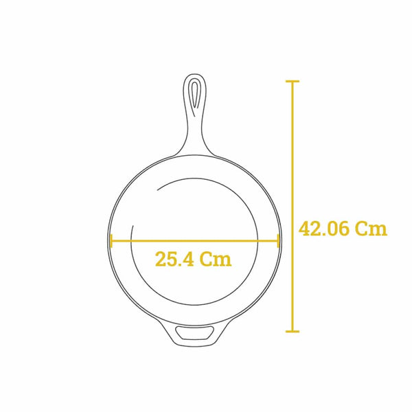 Combo 2 In 1 Padella In Ghisa 2,84 Lt Con Coperchio In Ghisa-Padella 26,04 Cm - LCC3