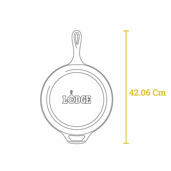 Combo 2 In 1 Padella In Ghisa 2,84 Lt Con Coperchio In Ghisa-Padella 26,04 Cm - LCC3