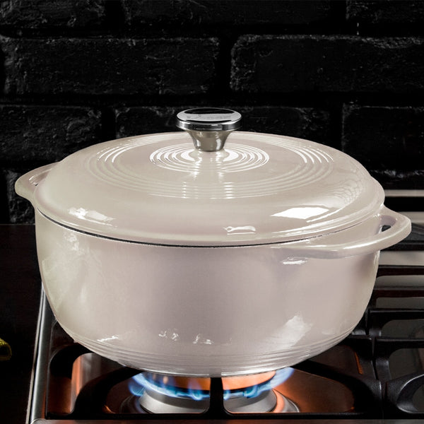Εμαγιέ Μαντεμένια Λευκή Κατσαρόλα 5.68Lt - EC6D13