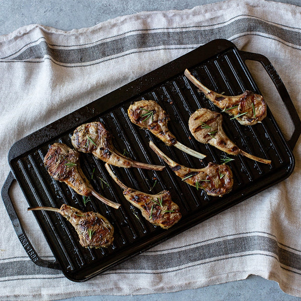 Chef Collection 49.53 x 25.4 Cm Cast Iron Reversible Grill/Griddle - LCDRG
