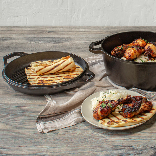 Chef Collection 5.67Lt Cast Iron Double Dutch Oven