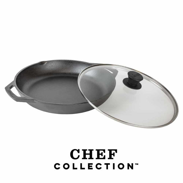 Padella Everyday in ghisa con coperchio Collezione Chef 3lt / 30,5 cm - Lodge LC12EP