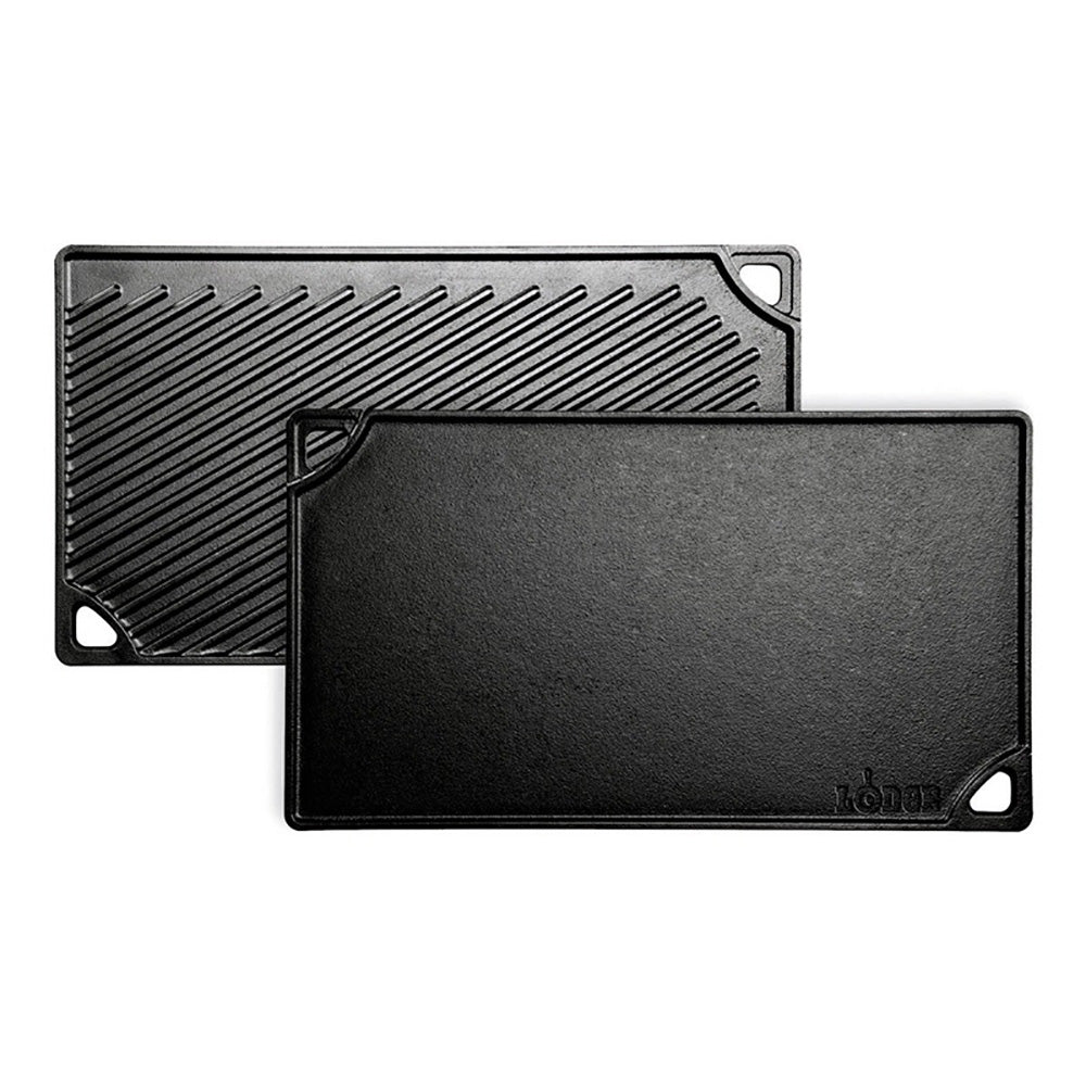 Griglia in ghisa / piastra a doppia faccia 42,55 x 24,13 cm - Lodge LDP3