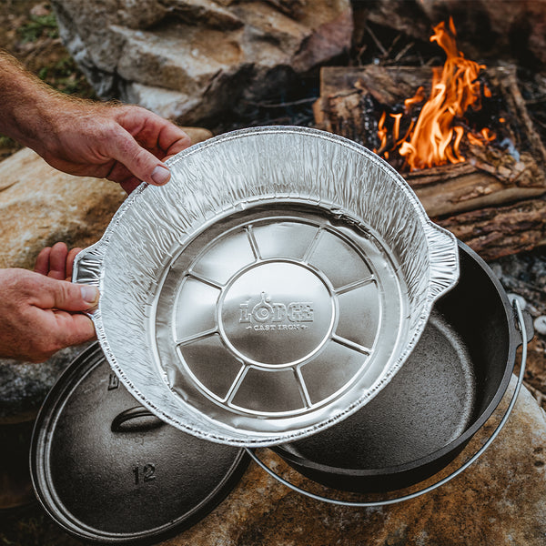 25.4 Cm Aluminum Foil Camp Dutch Oven Liners, 12 Pack