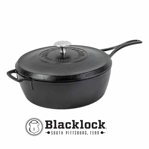 Blacklock *49* - Padella profonda con coperchio - 3,78 Lt