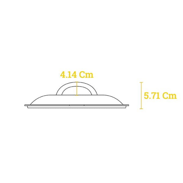 22.86 Cm Cast Iron Skillet Lid