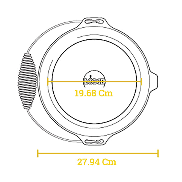 Μαντεμένιο Dutch Oven 4,73 lt | 26εκ. με μαντεμένιο καπάκι και ανοξείδωτη λαβή