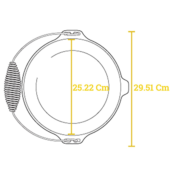 Μαντεμένιο Dutch Oven 4,73 lt | 26εκ. με μαντεμένιο καπάκι και ανοξείδωτη λαβή